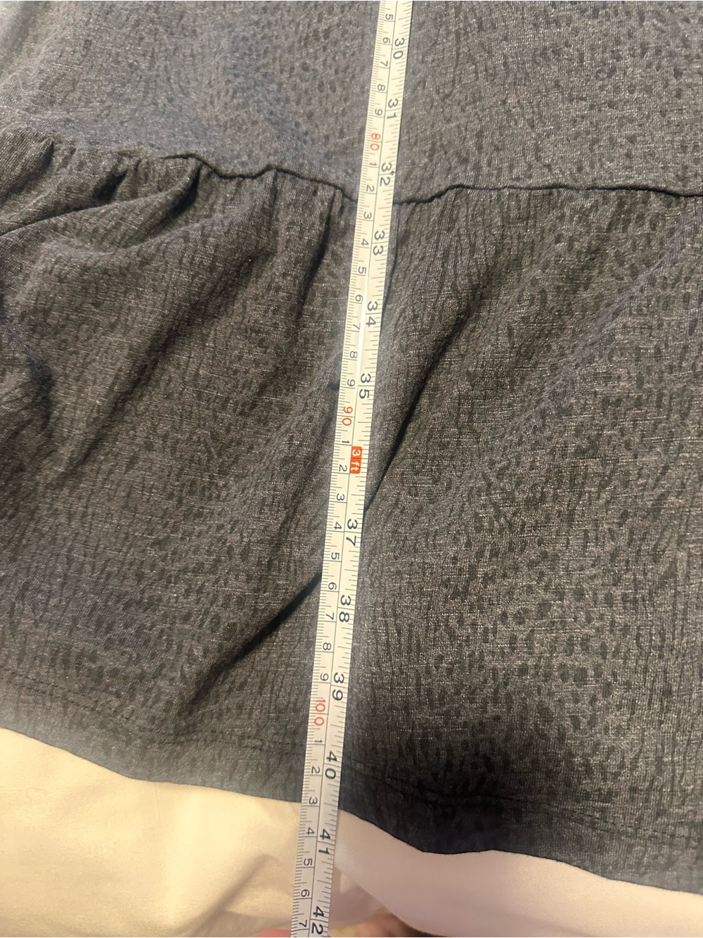 Denver Hayes 2XL Charcoal T Shirt Dress, Short Cap Sleeve, Ruffled Tier  Hem - Picture 7 of 10